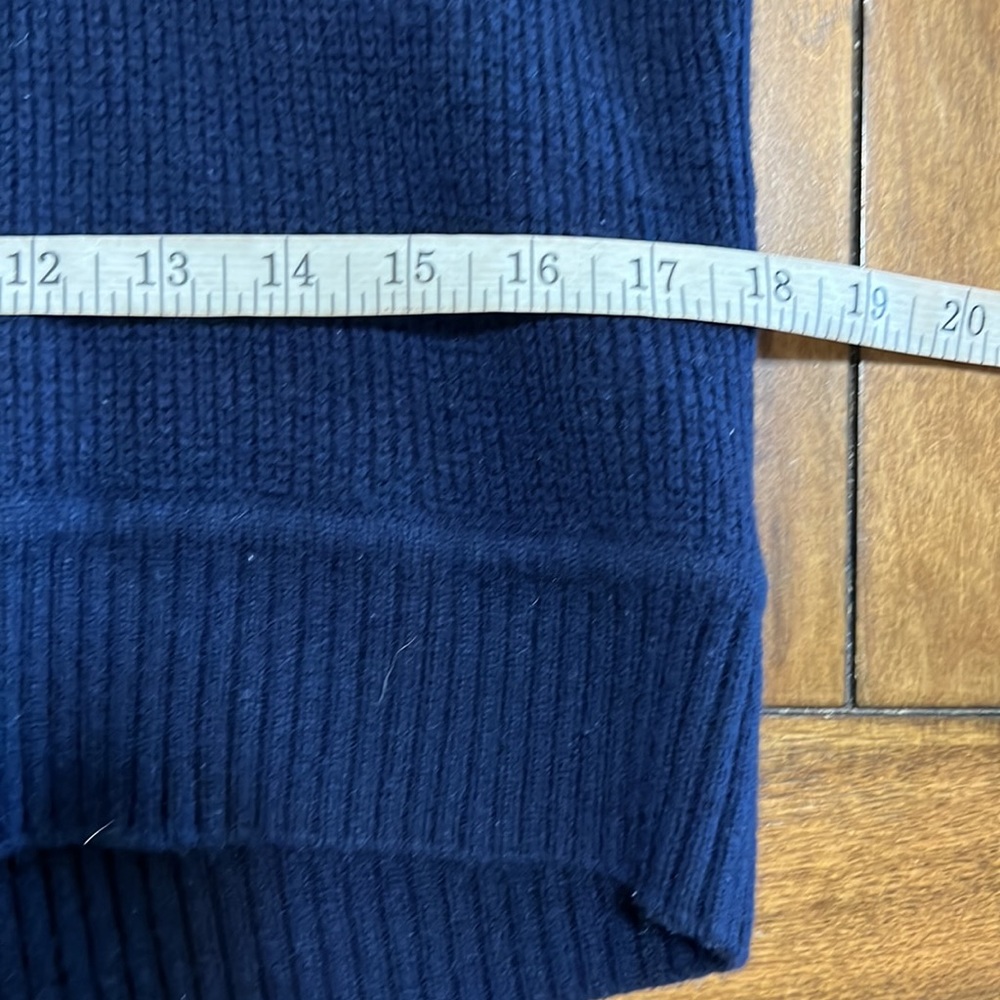 Athleta Navy Wool/Cashmere Relaxed Fit Pullover Sweater Size XXS - Picture 8 of 12